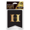 Picture of HAPPY BIRTHDAY BLACK & GOLD BANNER 2.5M